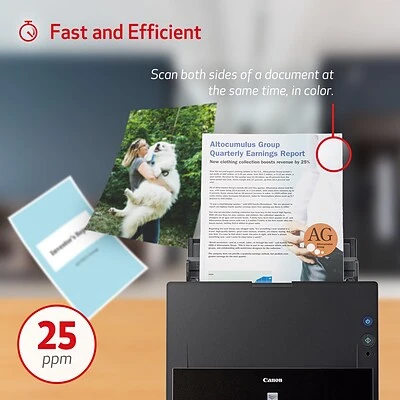 Scanners Canon ImageFORMULA DR-C225W II Office Document Scanner, Black - Image 4