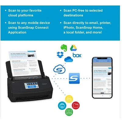 Scanners Fujitsu ScanSnap IX1600 Large Format ADF Scanner (CG01000-304401) - Image 3