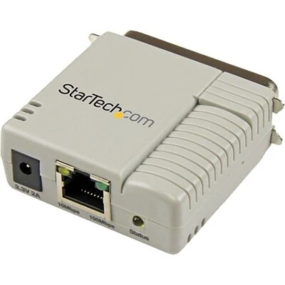Printer Accessories And Components Startech PM1115P2 1-Port 10/100 Mbps Ethernet Parallel Network Print Server