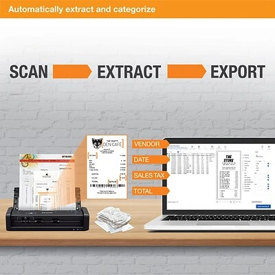 Scanners Epson ES-300WR Wireless Duplex Mobile Receipt & Document Scanner, Auto Doc Feeder - Image 4