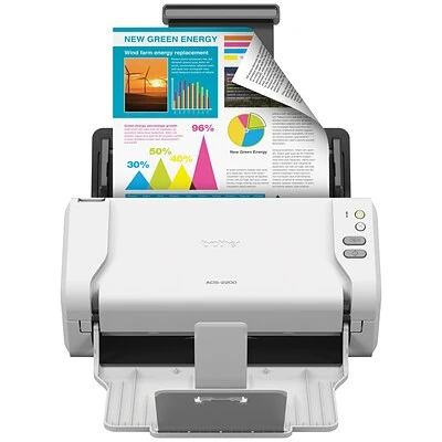 Scanners Brother ADS-2200 Color Desktop Scanner For Documents With Duplex, Gray
