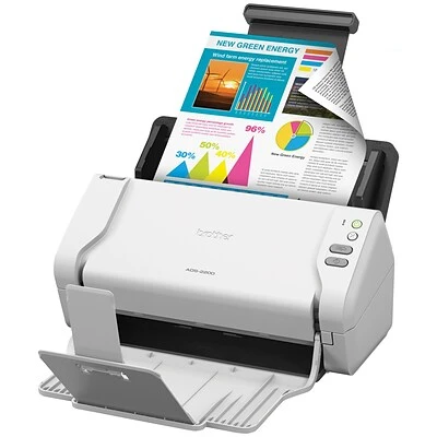 Scanners Brother ADS-2200 Color Desktop Scanner For Documents With Duplex, Gray - Image 2
