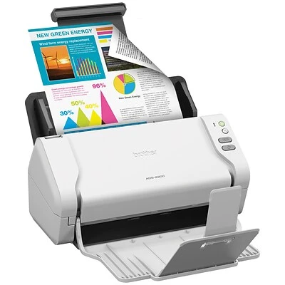 Scanners Brother ADS-2200 Color Desktop Scanner For Documents With Duplex, Gray - Image 3