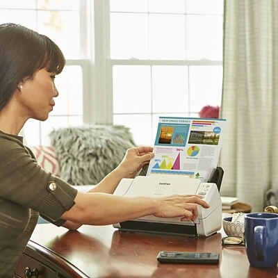 Scanners Brother ADS-2200 Color Desktop Scanner For Documents With Duplex, Gray - Image 7