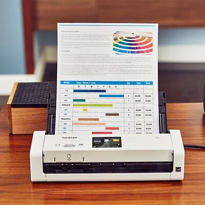 Scanners Brother Desktop Scanner For Documents, Wireless, White (ADS-1700W) - Image 9