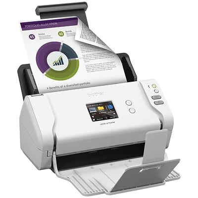 Scanners Brother ADS-2700W Desktop Scanner For Documents With Wireless And Duplex, White - Image 3