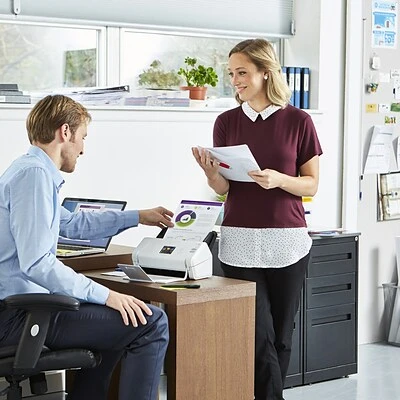 Scanners Brother ADS-2700W Desktop Scanner For Documents With Wireless And Duplex, White - Image 5