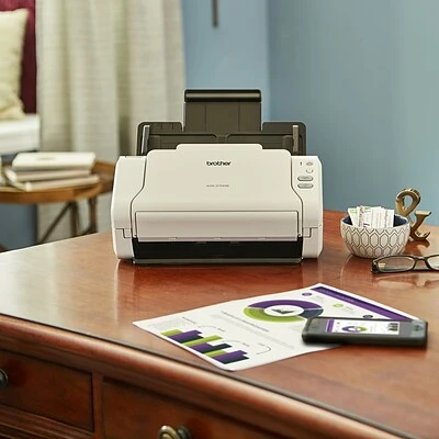 Scanners Brother ADS-2700W Desktop Scanner For Documents With Wireless And Duplex, White - Image 6