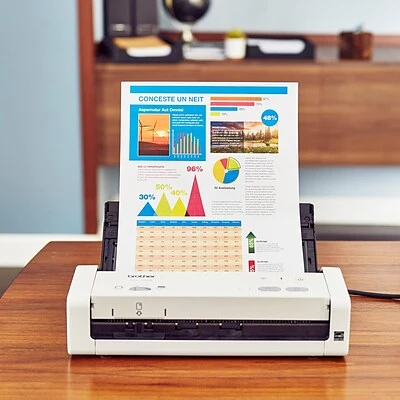 Scanners Brother Desktop Scanner For Documents, Wireless, White (ADS1250W) - Image 7