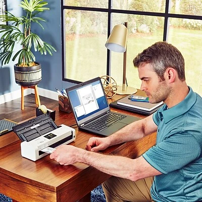 Scanners Brother Desktop Scanner For Documents, Wireless, White (ADS-1700W) - Image 4