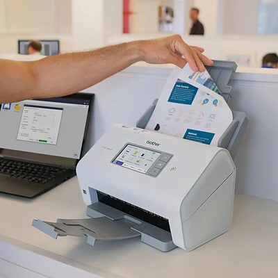 Scanners Brother ADS-4900W Duplex Document Scanner, White/Black - Image 5