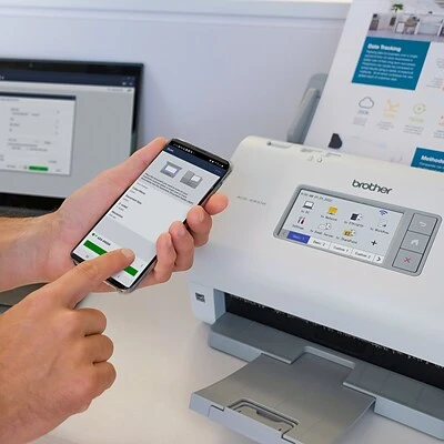 Scanners Brother ADS-4900W Duplex Document Scanner, White/Black - Image 6