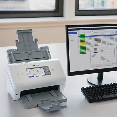 Scanners Brother ADS-4900W Duplex Document Scanner, White/Black - Image 7