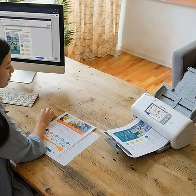 Scanners Brother ADS-4700W Duplex Document Scanner, White/Black - Image 4