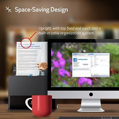 Scanners Canon ImageFORMULA DR-C225W II Office Document Scanner, Black - Image 6