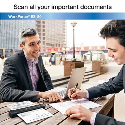 Scanners Epson WorkForce ES-50 Portable Document Scanner, Black (B11B252201) - Image 9