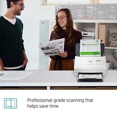 Scanners HP ScanJet Enterprise Flow 5000 S5 Duplex Desktop Document Scanner, White (6FW09A#BGJ) - Image 3