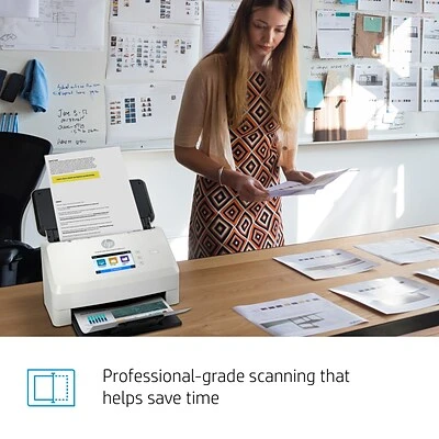 Scanners HP ScanJet Enterprise Flow N7000 Snw1 Duplex Desktop Document Scanner, White (6FW10A#BGJ) - Image 4