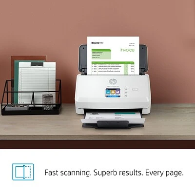 Scanners HP Scanjet Pro N4000 Snw1 Duplex Desktop Document Scanner, White (6FW08A#BGJ) - Image 4